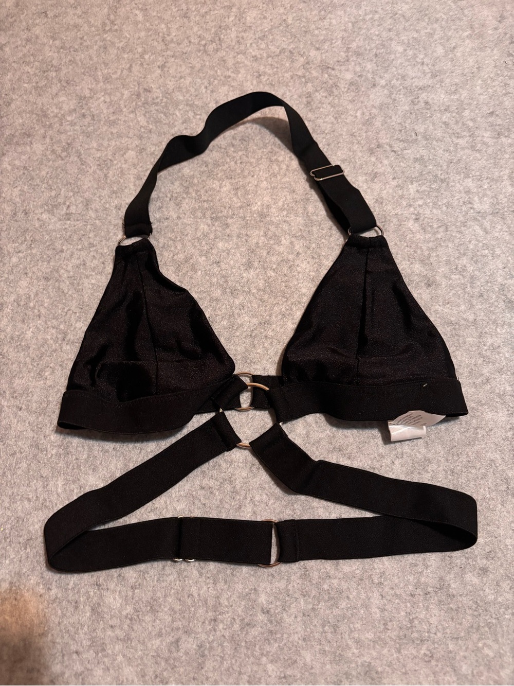 iHeartRaves Black Strappy Rave Top